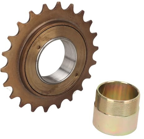 Drfeify 30.5mm Cycle Flywheel Adapter, 22T Single Speed Flywheel Kit Cycle Freewheel Adapter Set for Popular E-bikes