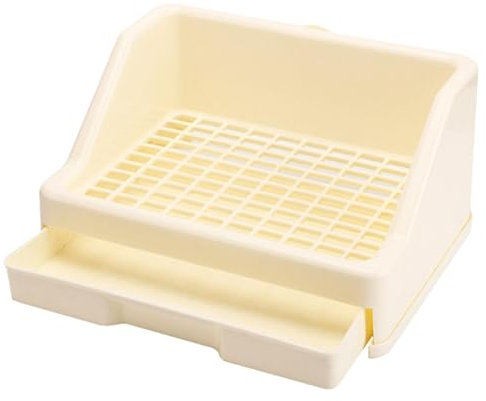 Kaninchentoilette – Kleintiertoilette, Hasentoilette, Meerschweinchen, Frettchen, Toilettentrainer, Töpfchentrainer mit Gitter für kleine Haustiere, kleine Bettkasten, Haustierpfanne für Kaninchen,