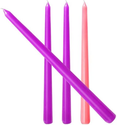 Cabilock 4 Pz Vintage a Stelo Conico Neon Candele Coniche Attorcigliate Candelabro Candele a Candelabro Portacandele Candele Coniche Elettriche Verde Acqua Paraffina