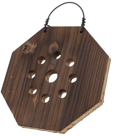 Sosoport Vertikaler Wandpflanzkasten Aus Karbonisiertem Massivholz Für Geweihfarne Und Orchideen Platzsparendes Montageset Für Indoor Garten Hängendes Wandpflanzgefäß Für Wohnzimmer Und Balkon