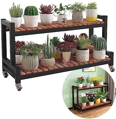 Elegante scaletta per piante a 3 ripiani, per interni ed esterni, moderna mensola in acciaio per piante da giardino, fiori e decorazioni, per balcone o soggiorno.