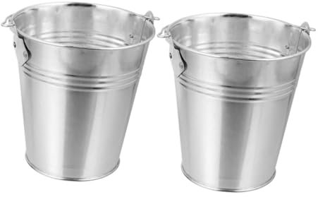 NULYLU 2pièces Seau De Barbecue Accessoire De Grill Portable Et Pratique Seau à Graisse pour BBQ Outil pour Cuisine Plein Air Et Pique-