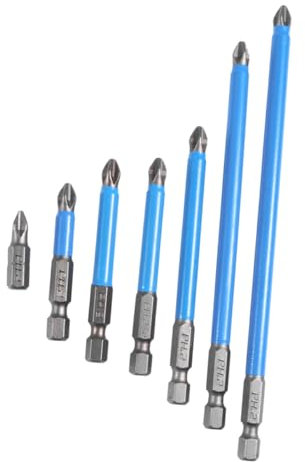 NUOBESTY 7pièces Embouts Tournevis Magnétique Anti-dérapant Acier Allié Précision Durables Pour Visseuse Et Tournevis