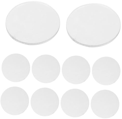 HONMEET 10PCS 2.5CM Acrylic Miniature Bases for Anime Figures Decorative Display Stand for Miniatures for Crafts Tabletop Gaming and Collectibles