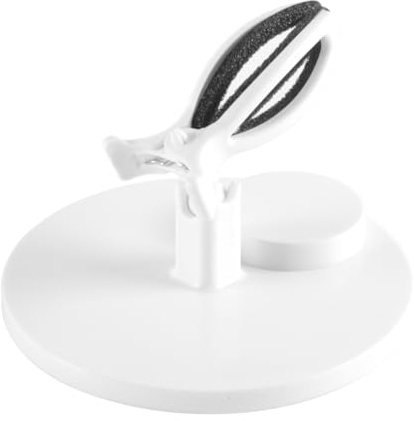 Durlo Portabotellas reclinable blanco para esmalte de uñas, soporte antiderrames para manicura, suministros para decoración de uñas, herramienta auxiliar portátil para salones y uso doméstico
