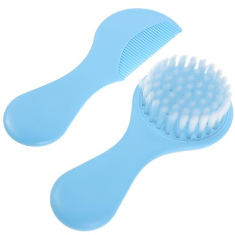 ABOOFAN Comb for Newborns Hair Comb Soft Brush Included for Cradle Cap Care Boy Girl Grooming Kit Boy Girl and Scalp Brush