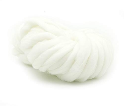 Lana Gorda Para Tejer Las Manos, Hilo Super Coars Special MANUAL ESPECIAL DIY WOVEN Bufanda de alambre Línea tapicería(01 bleaching)