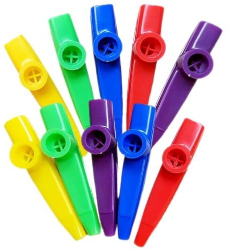 Kinder Kazoo Musikgerät aus Kunststoff, Leicht, Tragbar, 1 Satz