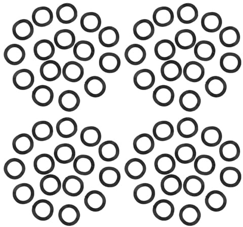 Ipetboom 1000 Arandelas Onduladas Negras de Acero al Manganeso Diámetro Interior 6 MM Diámetro Exterior 9 MM Grosor 02 MM Juntas Elásticas de Compresión para Pernos Rodamientos de