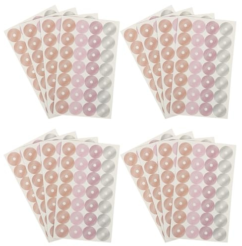 OSALADI Adesivi di Rinforzo per Fori Rotondi Autoadesivi, Etichette per Riparazione Buchi Fogli Mobili, Set da 16 Pezzi per Ufficio, Scuola e Raccoglitori, Adesivi Decorativi Resistenti