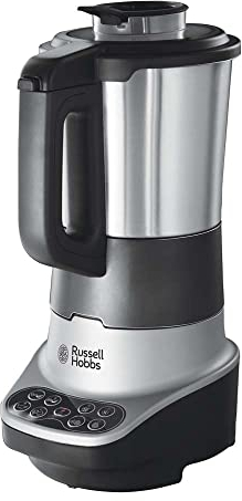 Russell Hobbs Frullatore Elettrico - 2-in-1 - Mixer e Zuppe-Vellutate, Impastatrice completamente automatica con funzione di cottura per zuppe e Frullati, 8 programmi, 1,75 l, Robot da Cucina 21480-56