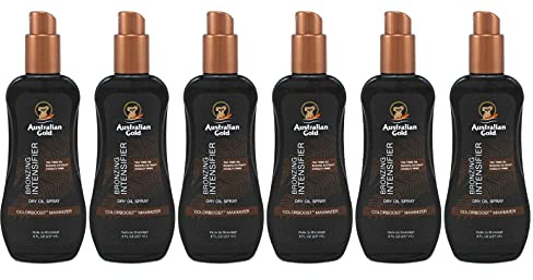 Australian Gold Intensifier Bronzing Dry Oil Spray 8 Ounce (235ml) (Pack of 6)