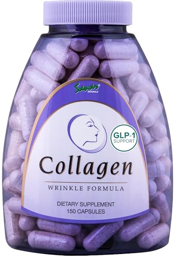 Sanar Naturals Collagen Pills, 150 Capsules | Supports Skin Elasticity, Hydration, Hair, Nails and Joints | Hydrolyzed Collagen Peptides Supplement with Vitamin C and E, Grass Fed, Non GMO