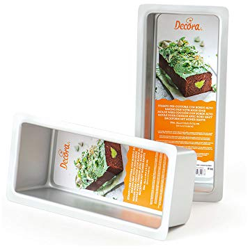 0062649 DECORA MOLDE RECTANGULAR DE ALUMINIO ANODIZADO PARA PAN 25,4X10XH7,5 CM