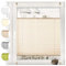 Sonello Plissee Klemmfix ohne Bohren 100cm x 200cm Beige Faltrollo Plisseerollo Jalousie für Tür & Fenster Blickdicht Sichtschutz Sonnenschutz Fertifplissee Rollo
