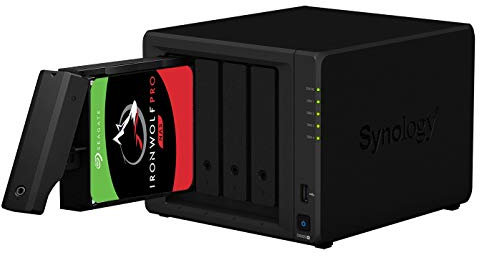 Synology DS920+ - Servidor Syno NAS, de 8 GB, Seagate IronWolf Pro de 32 TB (4 x 8 TB)