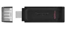 Kingston DataTraveler 70 128GB Portable and Lightweight USB-C flashdrive with USB 3.2 Gen 1 speeds (DT70/128GBCR)