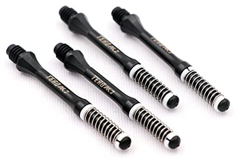 CUESOUL TERO AK7 Dart Shafts Eingebautes Federteleskop für Stahlspitzenpfeile und weiche Spitzpfeile, 4er-Set