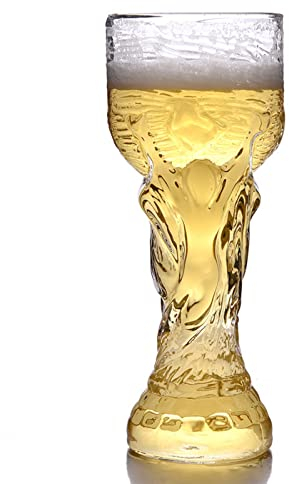 UIYIHIF Copa del Mundo 2022 - Juego de 2 vasos de cerveza para ver la Copa Mundial de fútbol con taza de cerveza, vasos de cerveza, 600 ml