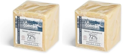 Cube de Savon de Marseille Extra Pur - Film - 500g - COSMOS NATURAL (Lot de 2)