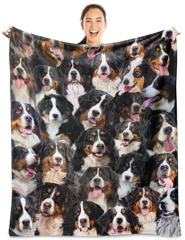 Berner Sennenhundedecke, Berner Berg Geschenke für Hundeliebhaber, Flanelldecke, Überwurf für Hund, Mutter, Vater, weiche Decken für Sofa, Bett, Geschenke für Kinder, Teenager, Mädchen, Jungen,