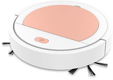 SETSCZY Robot aspirateur et autolaveuse 3 en 1, Aspiration puissante Ultra Mince 1800Pa, pour sols durs et Tapis,Blanc