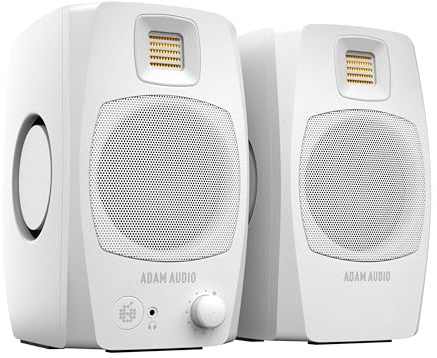 ADAM Audio D3V: Aktives Desktop-Monitorsystem mit USB-C-Anschluss (Paar, weiß)