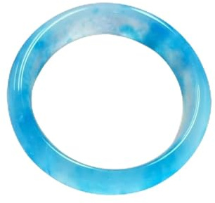 Jade-Armreif für Damen, natürlicher Achat, echter blauer Jadeit-Armreif, Schmuck, Einheitsgröße, Natürliche Jade, Achat
