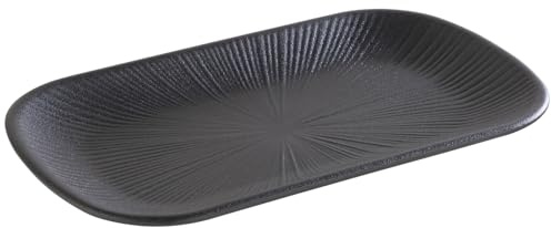 APS 85281 GN 1/4 Tablett Nero, 26,5 x 16,5 cm, Höhe 2,5 cm, Melamin, schwarz