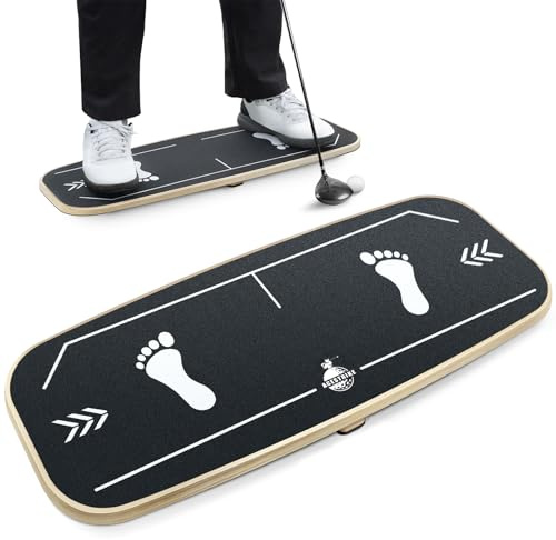 ACESTRIKE, Golf Pressure Plate, Gravity Transfer Board Training Aid to Weight Shift Golf Training Aid for Indoor Practice, Golf Swing Speed Trainer for Beginners Correct Swing Sequence Tempo