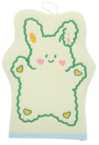 Vaguelly Niedlicher Waschhandschuh Für Junge Mädchen Cartoon- -stickerei Sanfter Reinigungshandschuh Für Bad Für Körperreinigung Und Badespaß Strapazierfähiges Peeling-material