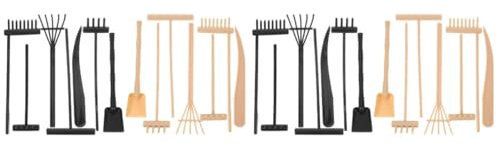 SUPVOX 2 Ensembles Râteau À Sable Bac À Sable Outils Succulents Râteau De Jardin Couvercle Sable Artisanal Jeu Mini Outils De Jardin Zen Râteau De Table De Sable Plastique 14 Pièces * 2