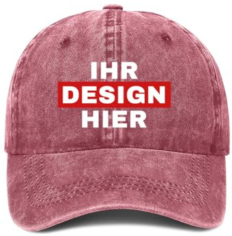 ERICAT personalisiert Cap personalisierte Basecap Baseball Cap mit Foto/Logo/Text gestalten Cap selbst gestalten,verstellbare Trucker-Kappe, lässige Sonnenschild-Kappe als Geschenk