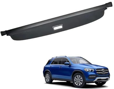 WDMNAO Auto Einziehbarer Laderaumabdeckung für Mercedes Benz GLE W167 2020~2024, Kofferraum Hutablage Kofferraumabdeckung Rollo, Einziehbare Gepäckraumabdeckung