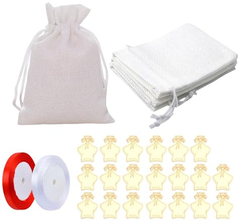 XFSRG Geschenktüten Klein Hochwertige Geschenktaschen Mit Kreuz-Anhänger Für Taufe Geburtstagsfeier Hochzeit Dekoration