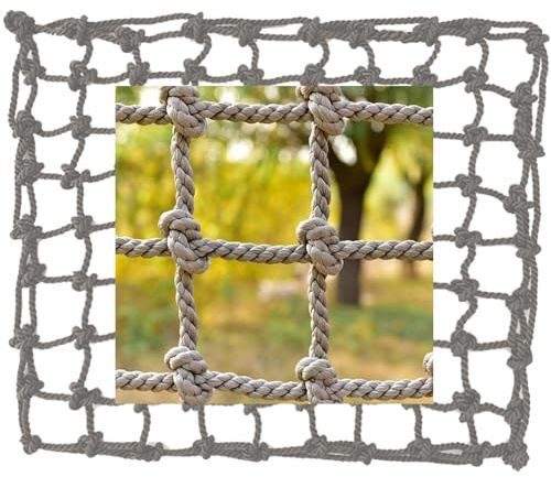 ATAVSADN Kletternetz für Kinder | Kletternetz für Rahmen | Ninja Slackline-Zubehör | Slackline Kletternetz für Hinterhof Hindernisparcours | Zubehör für Slacklines, Hinterhof Spielplatz