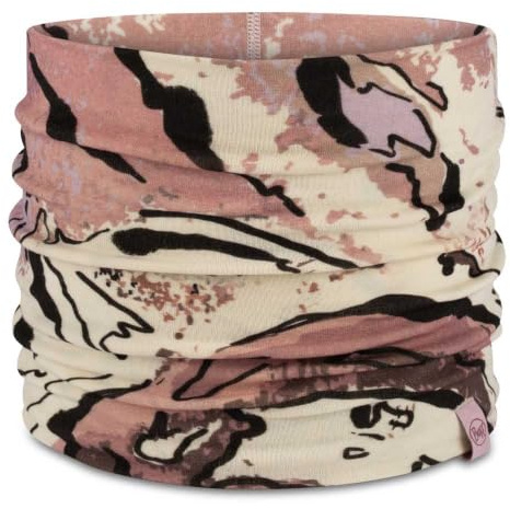 Buff- Schlauchschal Merino Heavyweight Multifunktionaler Schal, 100% Merinowolle, Wandern, Outdoor, Nachhaltig, Leicht, Dick Männlich Weiblich Einheitsgröße Violet Ice