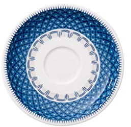 Villeroy & Boch Casale Blu Piattino per Tazzina, 12 cm, Porcellana Premium, Bianco/Blu