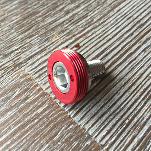 Kurbelschrauben farbig mit Alukappe Vierkant Innenlager MTB/Road Tuning Caps Axle Bolts