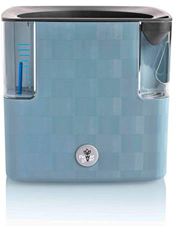 Erhard-Trading Cobble 14 Design Kräutertopf mit Bewässerungssystem Kräuterkasten Pflanzgefäß Kräuter Topf (Stahlblau)