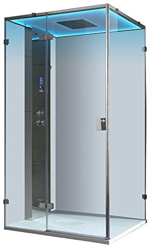 AWT AQART WATER TECHNOLOGY Dampfdusche LD107F15 silber/120x90/links