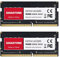 【DDR4 RAM Solo portátil】 GIGASTONE 32GB Kit(2x16GB) DDR4 3200MHz(2933MHz or 2666MHz) PC4-25600(PC4-23400, 21300) CL22 1.2V SODIMM 260pin Memoria portátil sin búfer, sin ECC, Alto Rendimiento