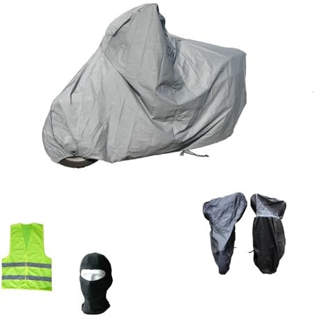 Compatible con Polaris Sportsman 850 EFI XP EPS y funda de moto para parabrisas y baúl impermeable afelpada cubierta para moto scooter Maxiscooter y Maximmoto 296 x 105 x 127 cm