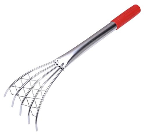 Yardwe Strumento Raschietto Rastrello Con Manico In Acciaio Inossidabile Cattura Lo Strumento Raschietto In Plastica Per Vongole Di Mare