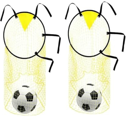 EHOTER Fussball Ziel Fußballtor Tasche Zielnetz Top Fußballtorzubehör mit Rahmen Kreuzeck für Fussballtor Torzonen Fokus Fußballzielnetz Zielscheibe Trainingsgerät Einsteigergeschenke (2)