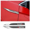 JNNJ 2 Piezas Metal Pegatinas Coche Modificado Lado Guardabarros Estándar, Carrocería Del Coche Deportes 3D Adhesivos Decorativos, 3D De Metal Sport Coche Fender Lateral Trasero Del Maletero Emblema