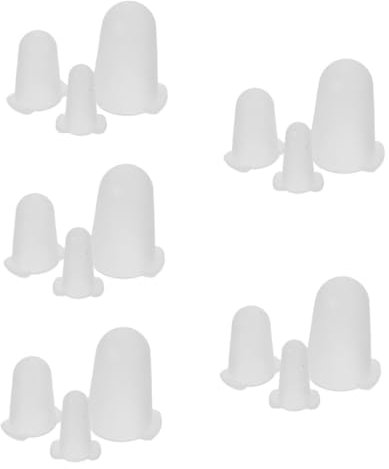 COLLBATH 15pcs Flexible Silicone Cake Piping Tip Covers Frosting for Cake Decorating Prevents Drying and Dripping Compatible Nozzles Baking Accessory