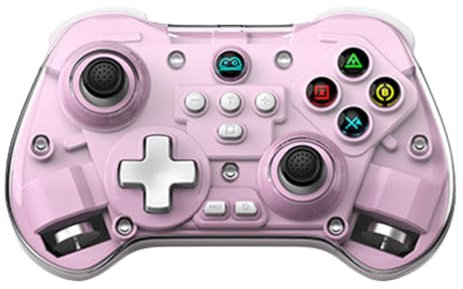 Cymwer Bluetooth Gaming Controller with Hall Effect, Wireless Joystick Gaming Console Controller Dual Vibration 6 Axis Gyro for for Android/iOS/Switch/PC