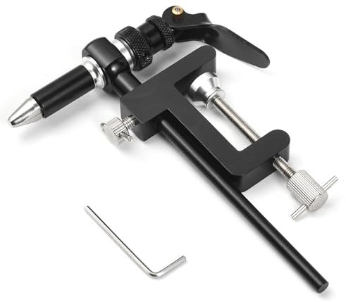 YIWEOG Outil d'étau de Montage de Mouches, Fixation de sécurité pour hameçon de pêche, Pince en C, kit d'outils de pêche à la Mouche