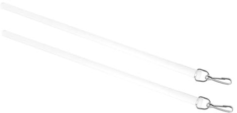 FUNOMOCYA 2stücke Acryl Vorhangzugstange Mit Haken Fensterrollo-kippstäbe Jalousiezugstangen Transparent Für Manuelle Vorhangöffner Und Dekoration